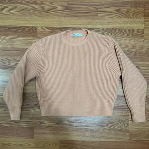 Zara Women's Peachy Crew Neck Sweater